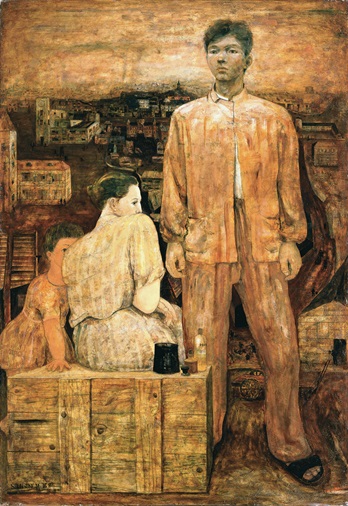 松本竣介《画家の像》