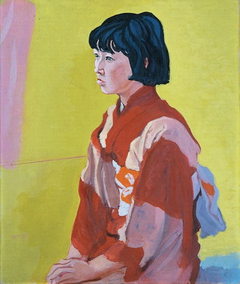 安井曽太郎《少女像》